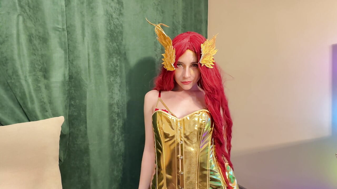 Pyra Flame Pixie Seduction - Red Lingerie Tease to Fiery Ride