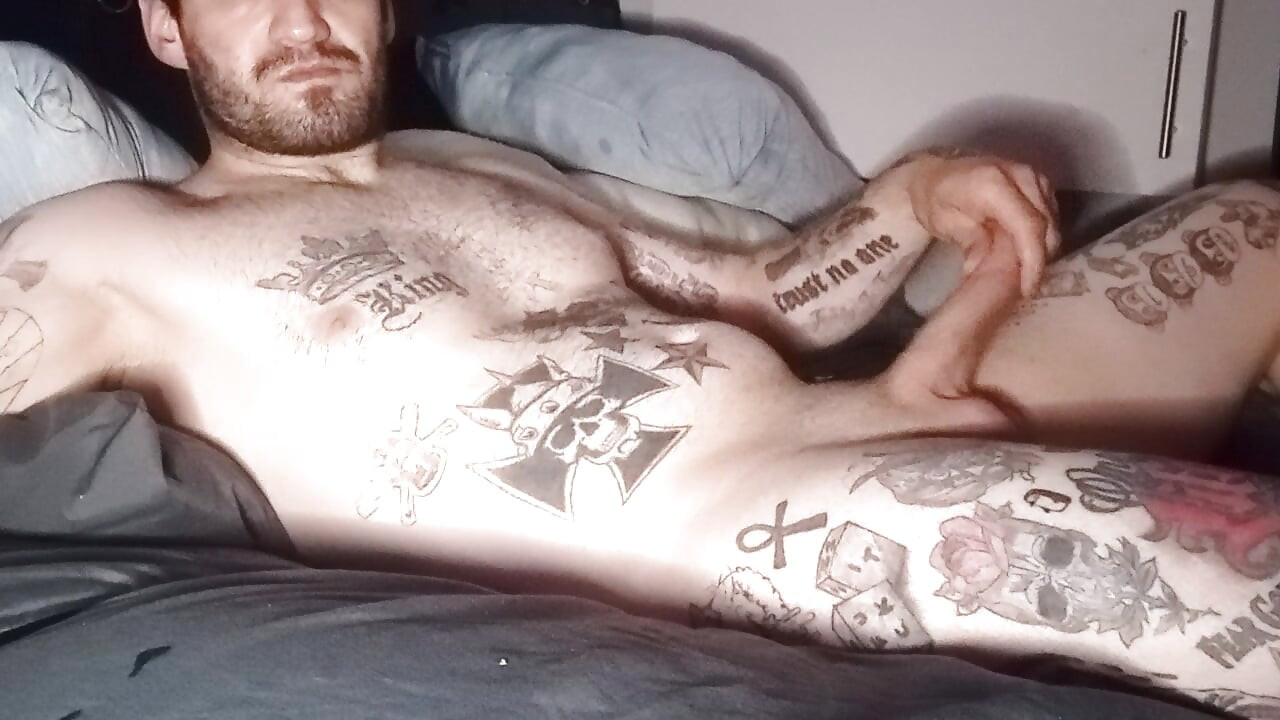 Hot guy rubbing his cock so nicely