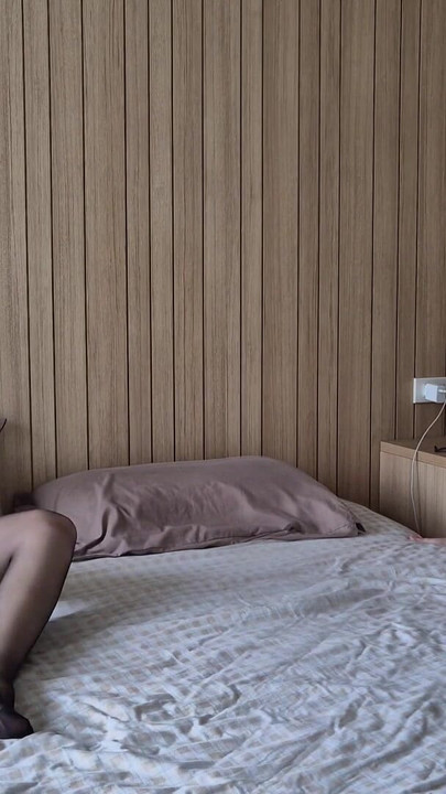 Iconic moment from "Caught on Masturbating Step Sister. My stepsister seduced me. Masturbation in pantyhose, tights fetish"