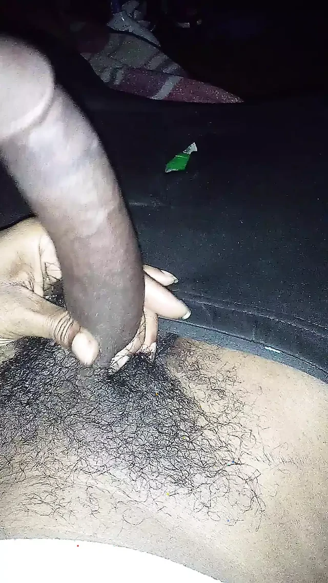 Hood thug jacking off BBC in the Bando