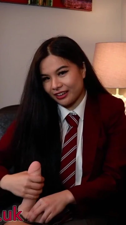 Unforgettable moment from "Schoolgirl Tells You To Wank For Her"