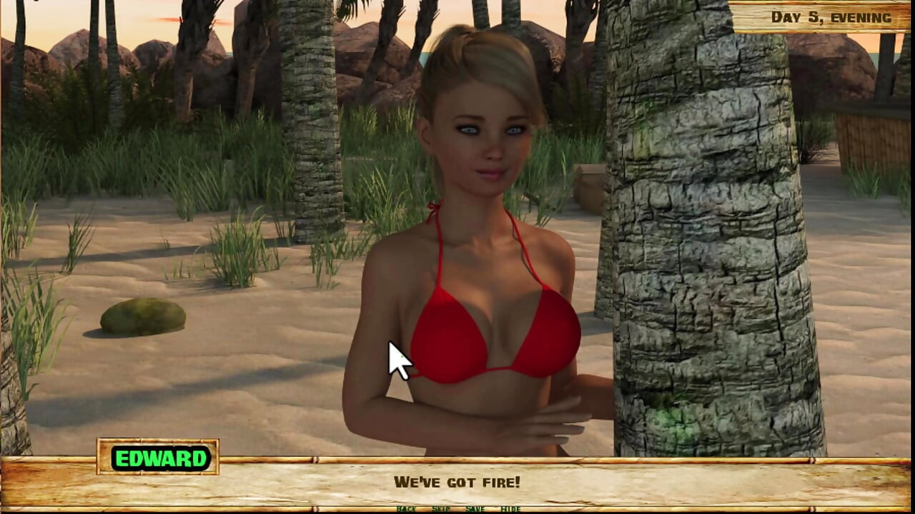 Lewd Island # 5 - ze houdt echt van pik zuigen alsof ze een professional is