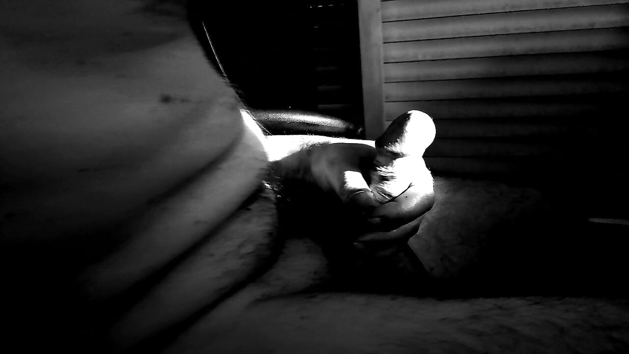 long masturbation. solo man. hard af. edging and exploding in the end - b&w recording