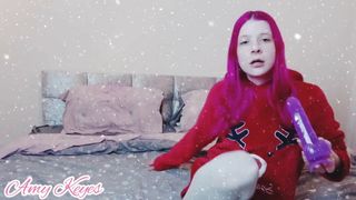 Menina de Natal se masturba enquanto está nevando