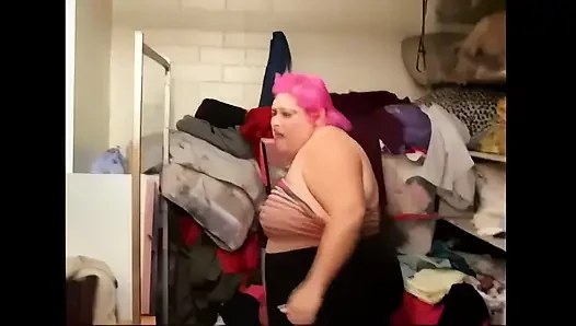 Gulat gila antara pria gemuk