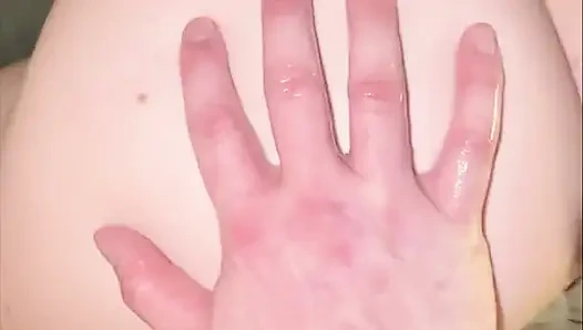 He Fucked MY Pussy Too Hard So I Told Him to Cum in my Ass While I Give Him a Foot Job for an Anal Creampie