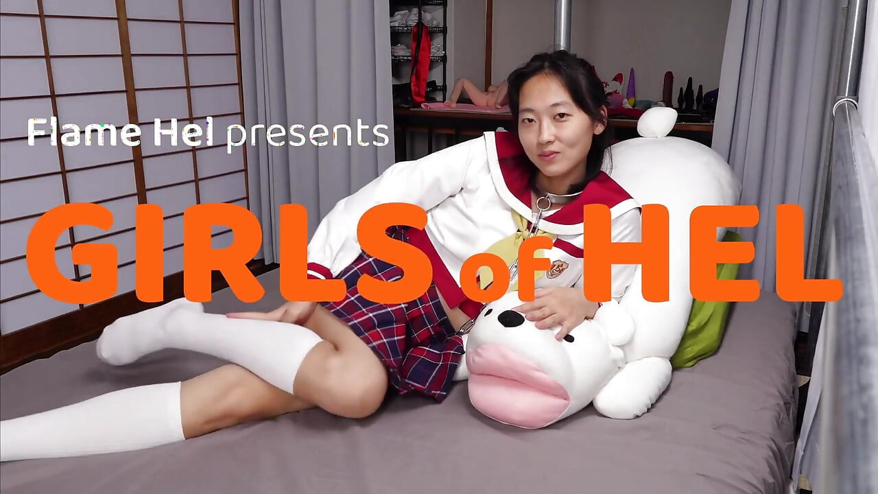 Good Asian Student Makes Herself Cum - Vibrator, Butt Plug
