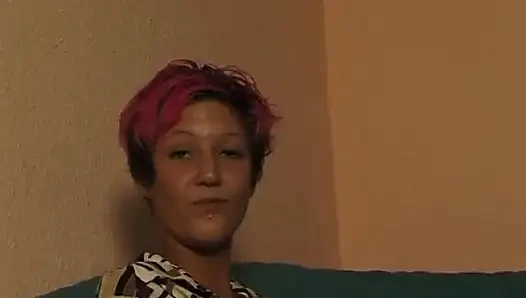 Amında büyük siyah dildo
