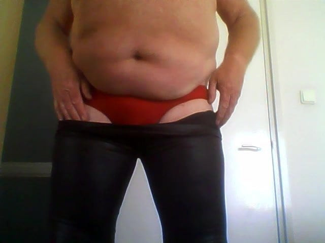 playing in brown legging