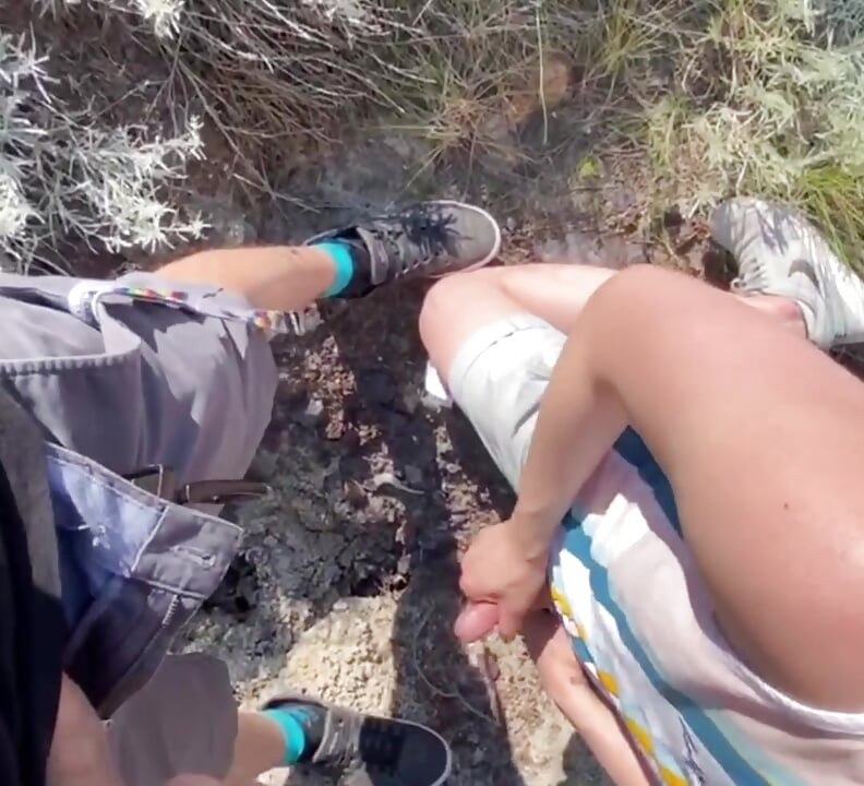 Another Awesome Summer Hike Out in Desert County with a Great BJ From a Cute Asian!