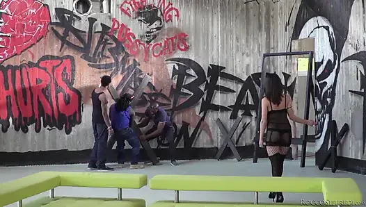 Henessy's big black cock gangbang