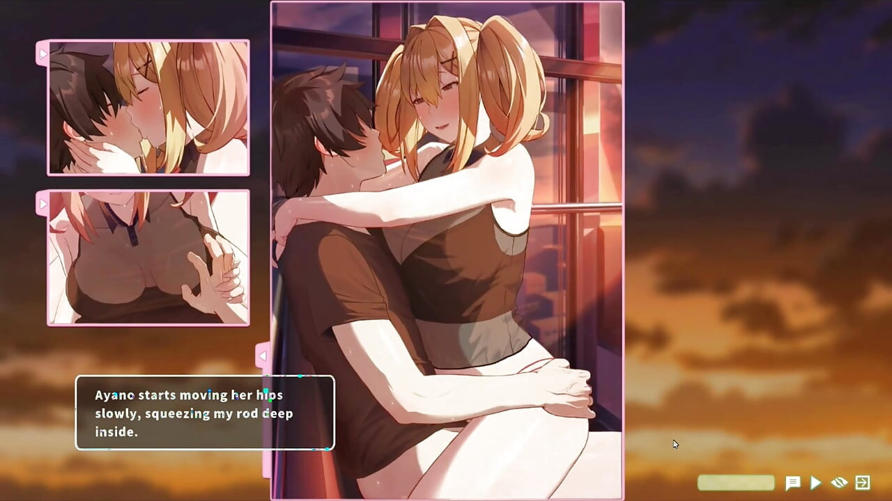 헨타이 게임 - Summer Clover - 관람차 섹스 - 관람차에서 금발 따먹기