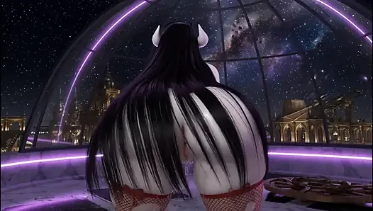 Albedo Episode 5 - Dripping Wet Pussy & Big Tits Solo in Observatory