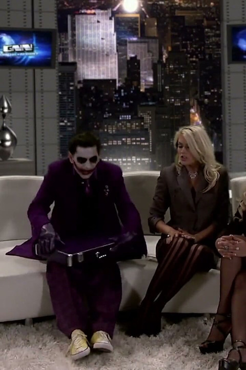 Lusty Villains Scene 2 - Orgy with Three Busty Blonde Superheroines in Lingerie Sharing Cumshot