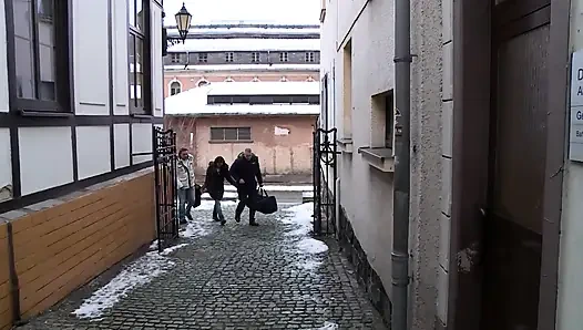 Зрелый немецкий тройничок и двойное проникновение