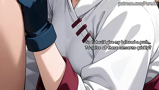 Uzun bir ayrılıktan sonra ateşli kız arkadaşın Tenten'in tadını çıkarın (seks 31 talimatı)