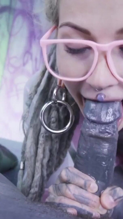 Inked Girl in Glasses – Buttplug, DP and Facial Cumshot | Clip 1