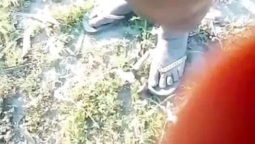 African amateur naked in the bush