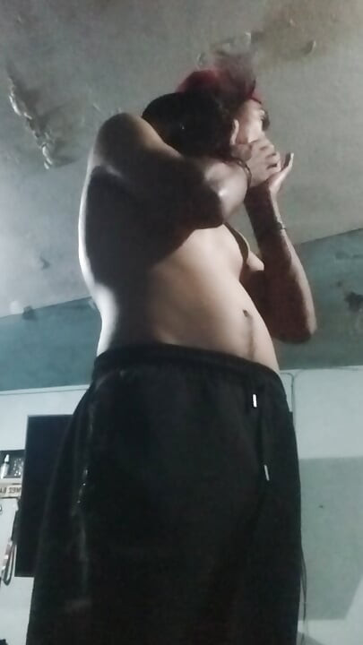 Mexican Guy Exercising Naked