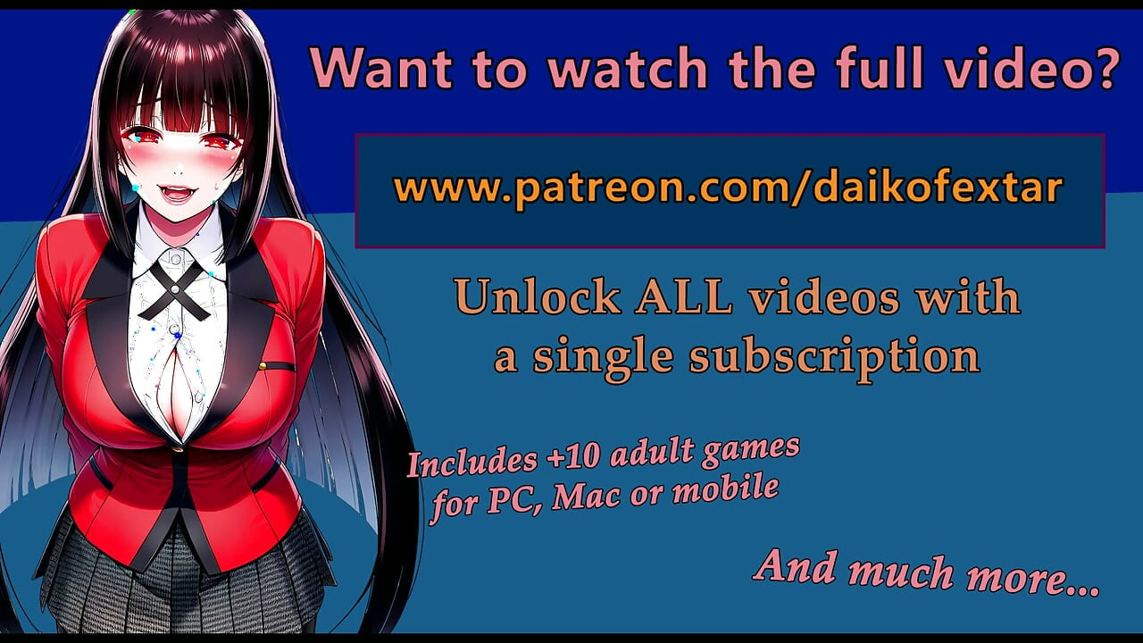Green light, Red Light with Yumeko from Kakegurui. English voice. JOI hentai.