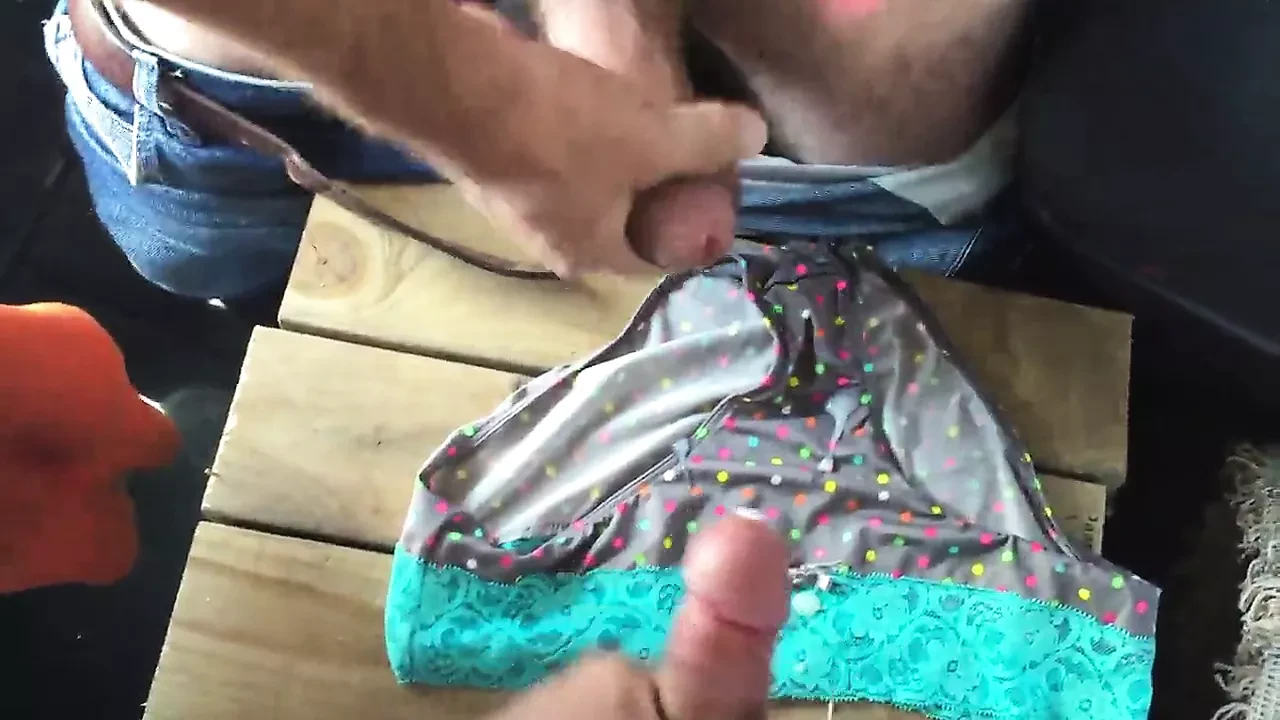 Another double cum shot on panties