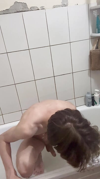 Sexy femboy in the bathtub