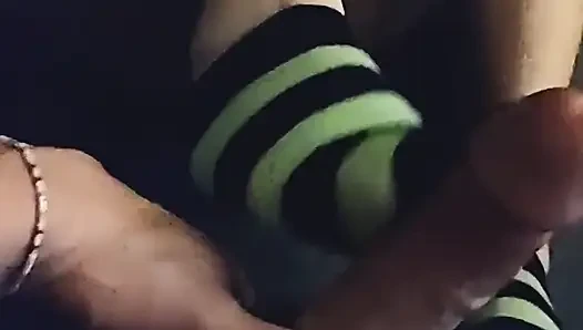 Extremely Sexy Ankle Sockjob & Sock Handjob