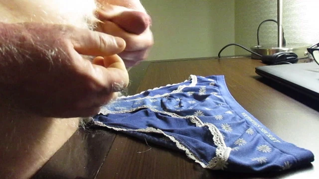 Cum on my Victoria Secrets pantes