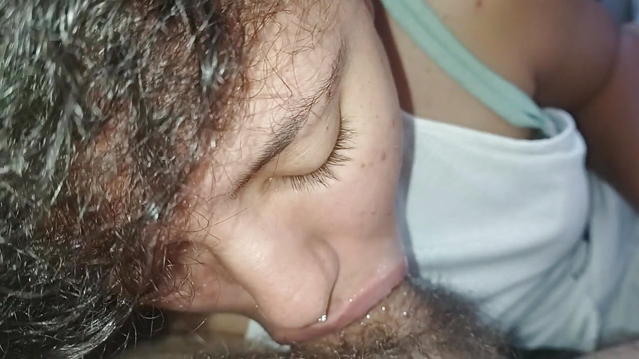 POV OF THIS NERVOUS LITTLE MOUTH LICKING AND SUCKING HARD AND DEEP