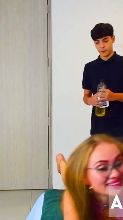 HANNAH MILLER LETS HER STEPSON'S MASSEUR BEST FRIEND FUCK HER IN THE ASS. | Clip 2