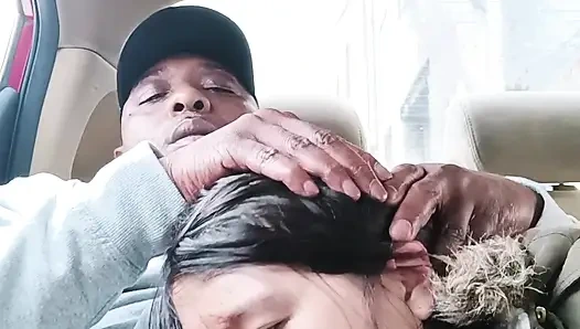 Asian Street Hooker Car Blowjob – Risky Roadside Deepthroat & Swallow & MILF