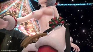 Mmd r-18 traje de navidad haku - marine dreamin