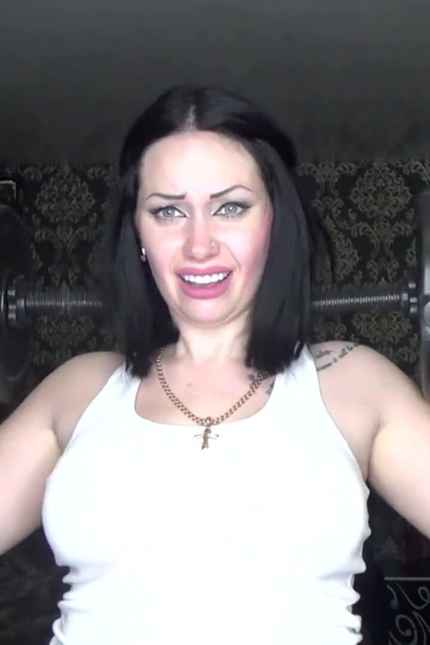 Strong shoulders muscles worship! Sport motivation for pathetic loser like you !
