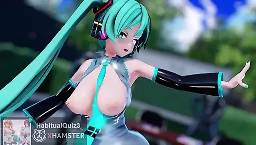 mmd r18 Hatsune Miku want to fuck blowjob big tits