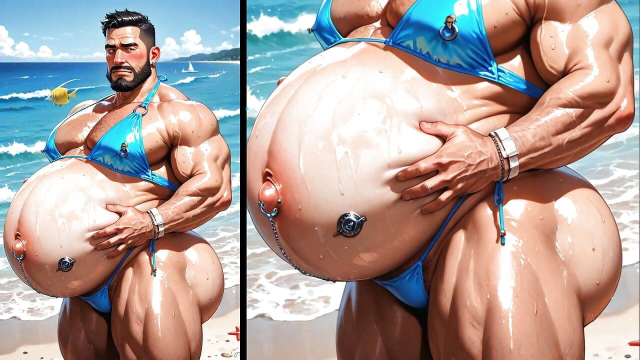 Ftm Big-bellied and Pregnant Men Showing Their Fat Pussies. Hentai Porn Animation.