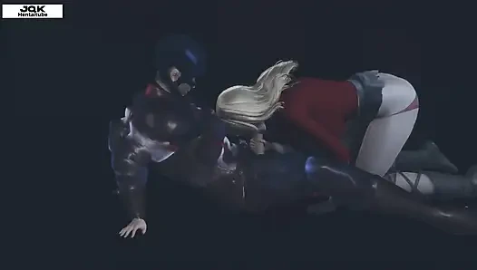 Captain and the Young Girl at Night Park - Hentai 3D Uncensored 08