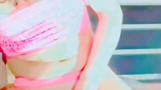 TALA HEJAZI Arabian ladyboy eat food cum