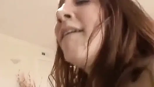 Horny red head gets bent over and fucked doggy style by black stud