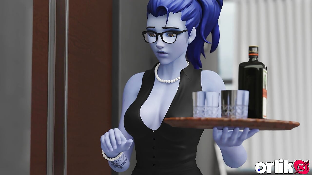 Widowmaker - ilk gün sekreter işi patron büyük zenci yarağı anal ile bitiyor - overwatch 3d porno