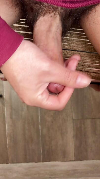 jerking off while working from home