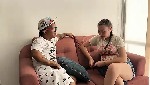 Strong fuck with stranger from social networks ends in a strong cumshot inside my pussy