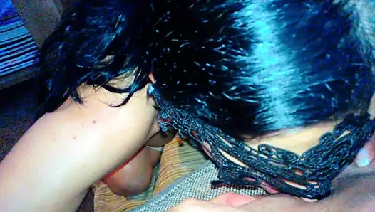 Slutty wife likes to eat husband's anal hole RIMJOB