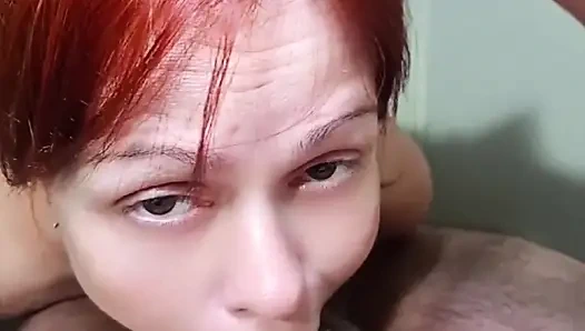 Redhead Camgirl Proves She's the Queen of Deep Throat
