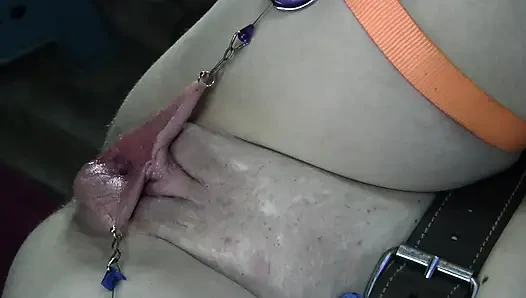 Membentang Memimpin Vagina Kencing Close-up 3