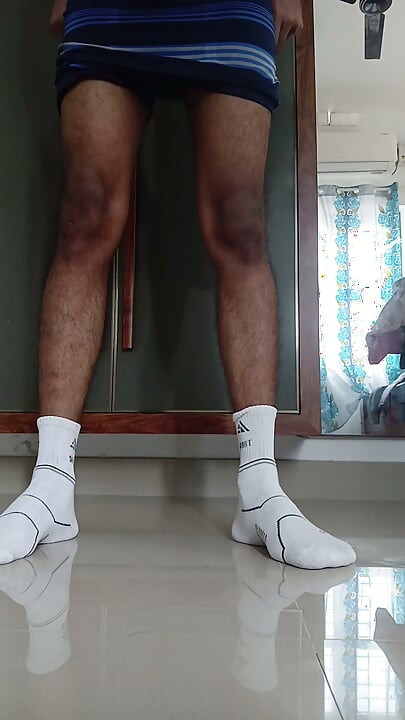 Slim boy cock milking