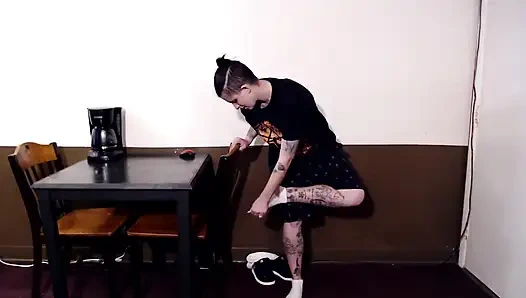 Dua wanita memiliki atlet gatal kaki