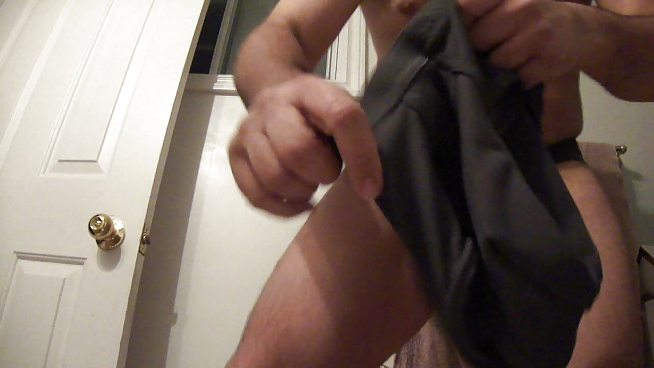 David Oliver Handsfree Ejaculation into a Nylon sheath