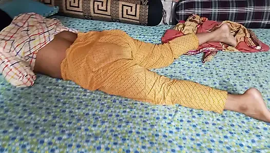 Step sister with First-time village at home