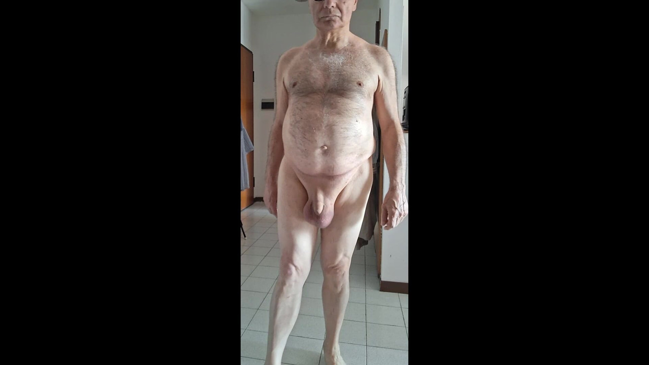 walking completely naked