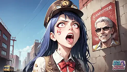 Goggle-hearted Gasm Steam Punk City Scream